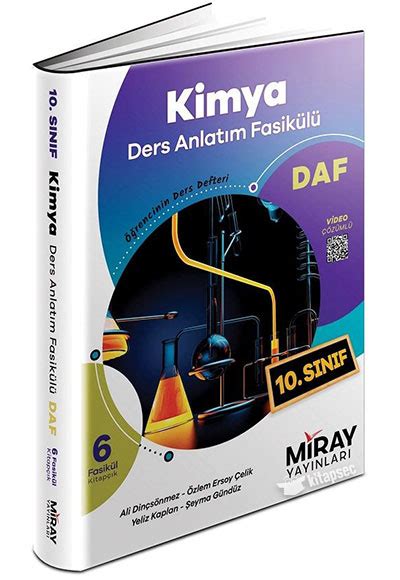 10 Sınıf Kimya DAF Ders Anlatım Fasikülü Miray Yayınları 9786258104592