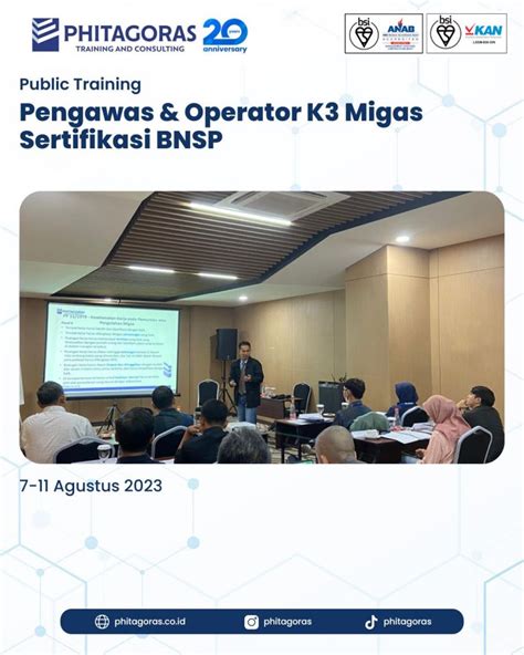 Public Training Pengawas Operator K3 Migas Sertifikasi BNSP