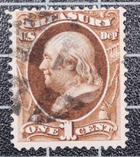 Scott O Cent Treasury Official Used Nice Stamp Cv United