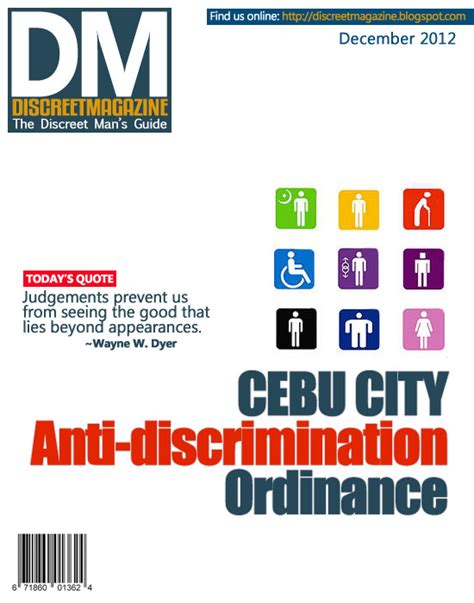 The Anti Discrimination Ordinance Of Cebu City Discreet Magazine