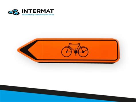 Verkeersbord F Wegomlegging Fietsers Links Kopen Intermat