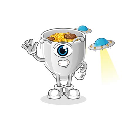 noodle bowl vactor mascot 10120910 Vector Art at Vecteezy