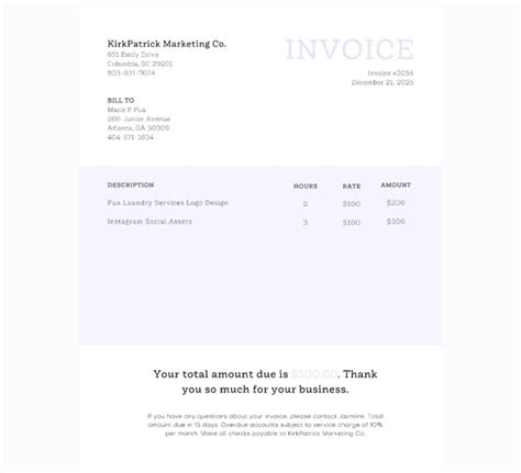 25 Invoice Examples & Free Templates to Customize | Shutterstock