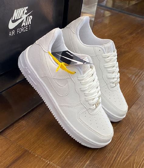 Tenis Nike Air Force Couro Branco T Nis Feminino Nike Usado