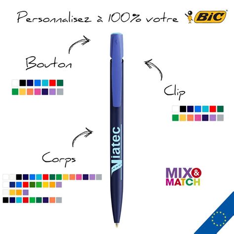 Stylo Bille Publicitaire Bic Stylo Bille Media Clic Personnalis