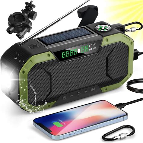 Radio Portables Am Fm Djlla Mah Solar Manivelle Usb Radio Portable