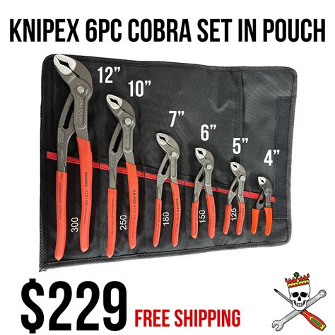 Knipex 6pc Cobra Set In Pouch JDTCo