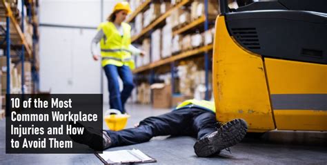 10 Of The Most Common Workplace Injuries And How To Avoid Them