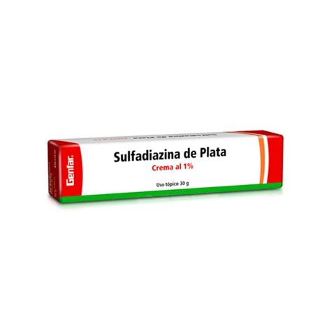 Sulfadiazina De Plata Crema Via Topica X 30 G 1 Anyfarma