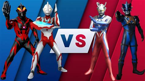 Ultraman Ribut Vs Ultraman Tregear Vs Ultraman Zero Vs Belial