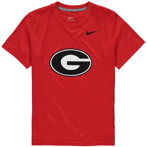 Nike Georgia Bulldogs Youth Red Logo Legend Dri Fit T Shirt