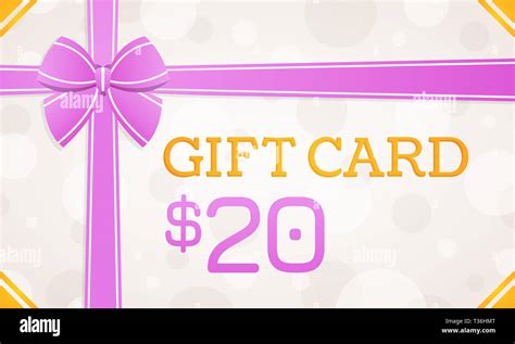 Gift Card, gift voucher - 20 dollars Stock Photo - Alamy