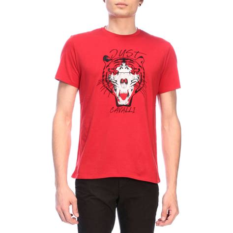 Just Cavalli Outlet T Shirt Men T Shirt Just Cavalli Men Red T