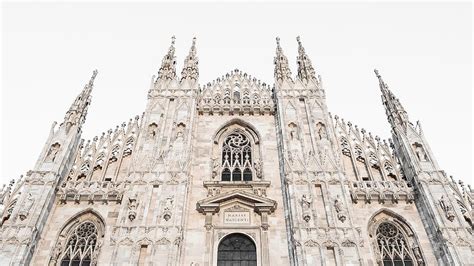 Hd Wallpaper Italy Milan Milan Cathedral White Sky Dominik Kuhn