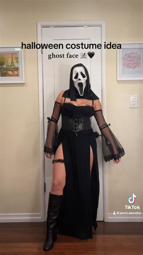 Halloween Costume Idea Ghost Face Girl Version Scary Movie Costume