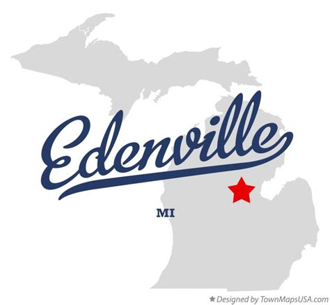 Map Of Edenville Mi Michigan