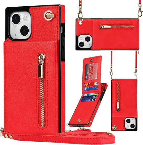 Jaorty Crossbody Phone Case For Iphone 13 Case With Card Holder For Womeniphone 13 Case Wallet