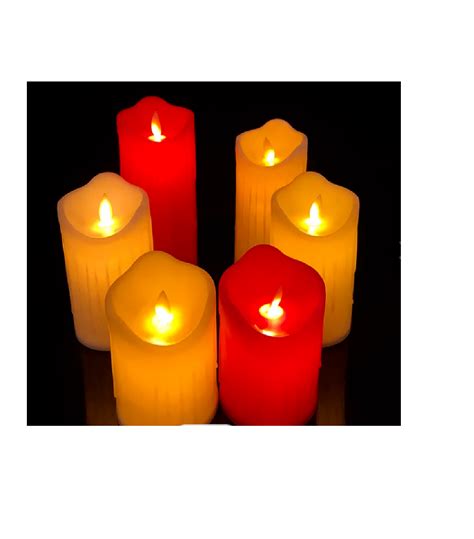 12pcs Led Tea Lights Flameless Flicker Candles Warm White Red Cream White 4cm H Ebay