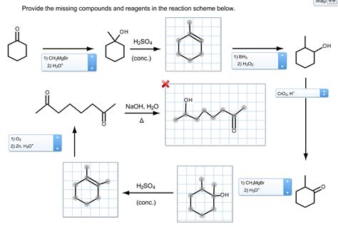 Solved Provide The Missing Compounds And Reagents In The Chegg