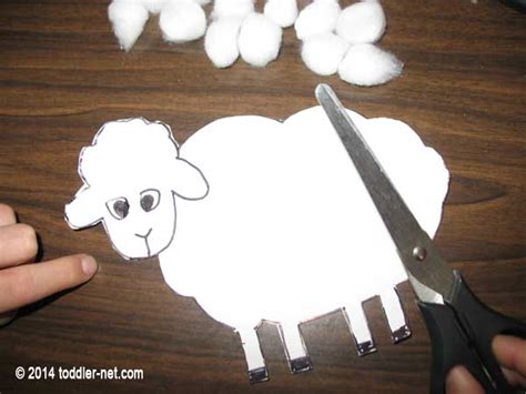 Cotton Ball Sheep Craft For Kids