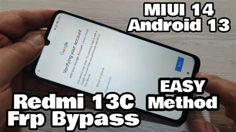 Redmi C Frp Bypass Miui Without Pc Xiaomi Redmi C Frp Unlock