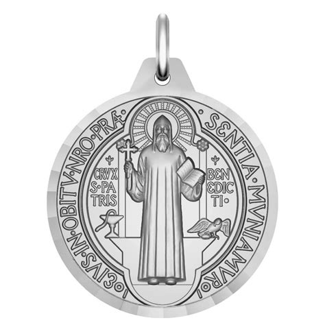 Médaille Saint Benoît Argent massif Maison de la Médaille