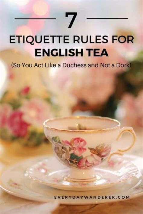 English Afternoon Tea Etiquette (So You Act like a Duchess)