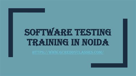 Ppt Software Testing Training In Noida Powerpoint Presentation Free