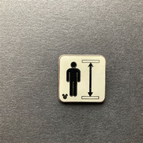 Hidden Mickey Series III Map Icons - Height Requirement - White Disney