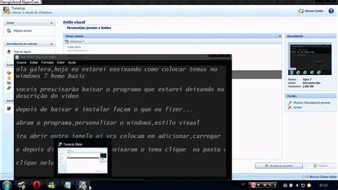 Como Colocar Temas No Windows 7 Home Basic Youtube