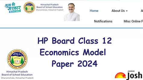 Hp Board 12th Economics Model Paper 2024 Download Class 12 Economics Sample Paper Pdf