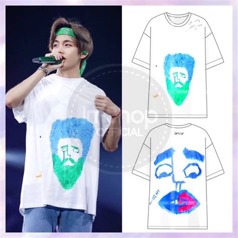 Ts พร้อมส่งลายวี Sizem เสื้อเพนท์ลายแบบบีทีเอส Bts บังทัน วีจองกุก