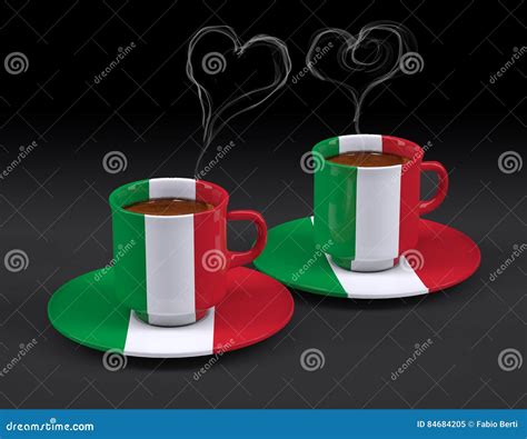 Coffee Italy Flag - Collage With Coffee Beans Vector Illustration ...