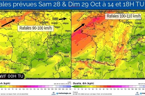 Un risque de tempête en France ce week end avec des rafales à plus de