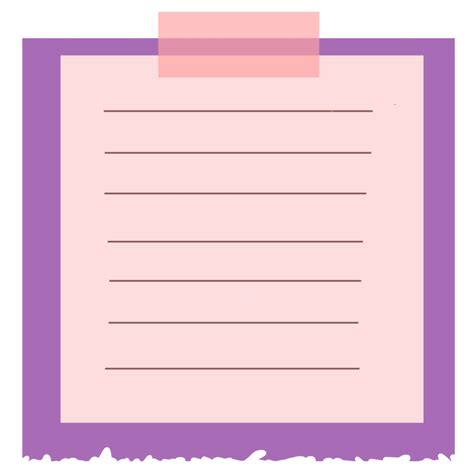 Paper Note Line Red And Purple 35499149 Png