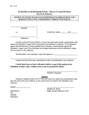 Fillable Online Plaintiff Vs CASE NO 16D01 SC Def Fax