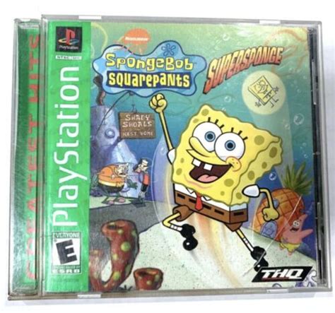 Spongebob Squarepants Supersponge Sony Playstation 1 Ps1 Complete