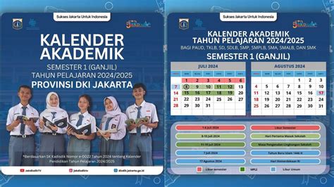 Kalender Akademik Jakarta Tahun Ajaran Untuk Siswa Sd Hingga