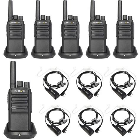 Retevis Nr Noise Reduction Walkie Talkie With Dsp Earphone Pack Bundle