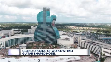 Unique guitar-shaped hotel opens at Seminole Hard Rock