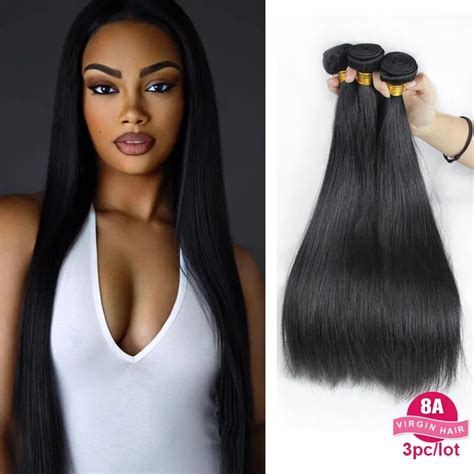 Unprocessed Peruvian Virgin Hair Remy Top 8a Grade Virgin Peruvian