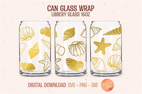 Beer Can Glass Svg Seashells Svg Files For Cricut Seashells Libbey