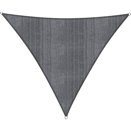 Lumaland Outdoor Sun Shade Sail With Fastening Ropes Triangle X X M