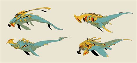 Artstation Trumpet Whales Ang Chen Animation Art Character Design