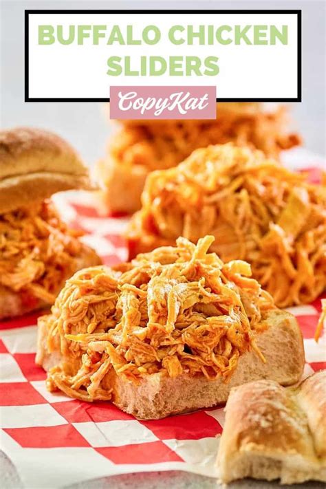 Buffalo Chicken Sliders Crockpot And Instant Pot Copykat Recipes