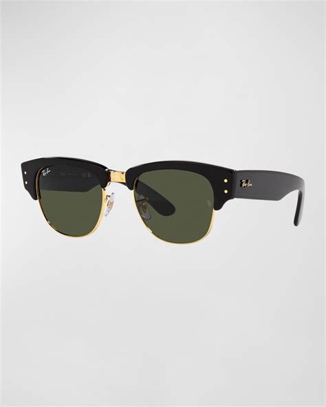 Ray Ban Men S Clubmaster 55mm Acetate Sunglasses Neiman Marcus