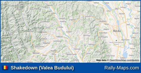 Shakedown Valea Budului Stage Map Raliul Moldovei Bac U Cnrb