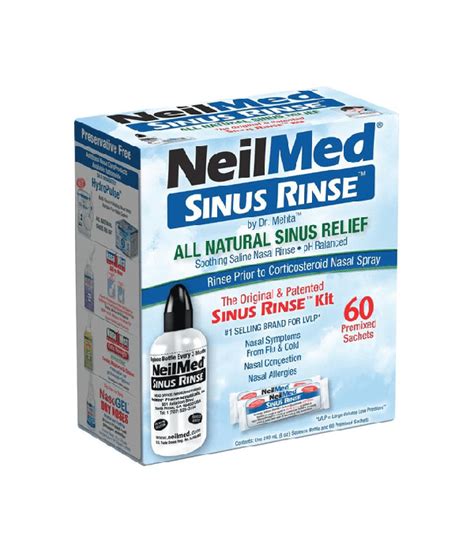 Neilmed Sinus Rinse Kit 240ml 60 Sachets Zoom Pharmacy