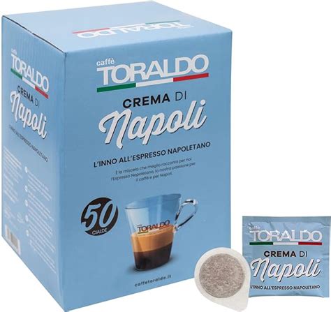 Cialde Caffè Toraldo miscela Crema di Napoli ESE 44 mm 50 Unità