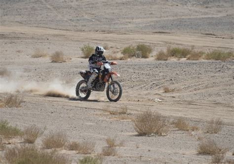 Off-road Dirt Bikes Competing in a Desert Rally Editorial Photo - Image of road, competition ...